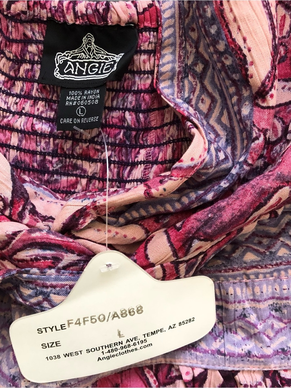 Angie Floral Maxi Dress in Plum and Lavender - Picture 8 of 8